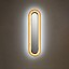 Lens Super Oval Wall Lamp - Matte Nickel