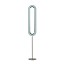 Lens Superoval Floor Lamp - Matte Nickel