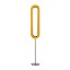 Lens Superoval Floor Lamp - Matte Nickel