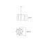 Kactos Suspension Lamp With Matte White Canopy