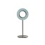 Lens Circular Table Lamp - Matte Nickel