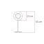 Lens Circular Table Lamp - Matte Nickel
