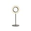 Lens Circular Table Lamp - Matte Nickel
