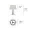 Lola Medium Table Lamp - Matte Nickel