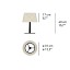 Lola Small Table Lamp - Matte Nickel