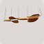 Omma Double Leaves Suspension Lamp - Gold