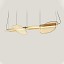 Omma Double Leaves Suspension Lamp - Gold
