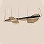 Omma Double Leaves Suspension Lamp - Matte Black