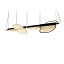 Omma Double Leaves Suspension Lamp - Matte Black