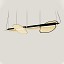 Omma Double Leaves Suspension Lamp - Matte Black