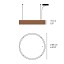 Spiro Large Pendant - Natural Cherry