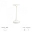 Bon Jour Unplugged table Lamp - White