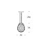 Pinecone 4363 Suspension Lamp