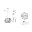 Veli Mini Single Couture Suspension Lamp