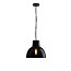 Glass York Large Pendant With Anthracite Glass