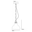 Glass York Small Pendant With Opal Glass