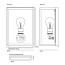 Box Wall Lamp With Frosted Glass