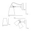 Hector Small Pleat Wall Lamp