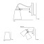 Hector Small Pleat Wall Switched Lamp
