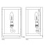 Miniature Box Wall Lamp With Clear Glass