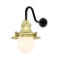 Ship-s Small Decklight Wall Lamp With Opal Glass