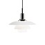PH 3½-3 Glass Pendant - Metal