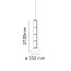 Noctambule 4 Low Cylinder and Bowl Suspension Lamp