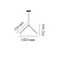 Arrangements Broken Line Suspension Lamp With Big Surface Rose Canopy