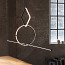 Arrangements Round Large Suspension Lamp With Big Surface Rose Canopy