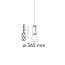 Noctambule 1 Low Cylinder and Cone Suspension Lamp