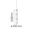 Noctambule 3 High Cylinder Suspension Lamp