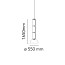 Noctambule 3 Low Cylinder and Bowl Suspension Lamp