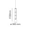 Noctambule 3 Low Cylinder and Cone Suspension Lamp