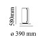 Noctambule 1 High Cylinders Small Base Floor Lamp