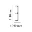 Noctambule 2 High Cylinders Small Base Floor Lamp