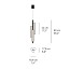 Black Note Triplet Suspension - Gold
