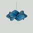 Swirl Large Pendant - Matte Black Canopy