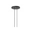 Arrangements Round Large Suspension Lamp With Recessed Rose Canopy