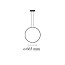 Arrangements Round & Line Suspension Lamp With Small Surface Rose Canopy
