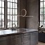 Arrangements Round & Line Suspension Lamp With Small Surface Rose Canopy