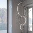 Arrangements Round Medium Suspension Lamp With Recessed Rose Canopy
