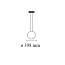 Arrangements Round Small Suspension Lamp With Recessed Rose Canopy
