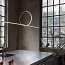 Arrangements Round Small Suspension Lamp With Recessed Rose Canopy