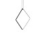 Arrangements Square Large Suspension Lamp With Small Surface Rose Canopy
