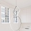 Arrangements Square Large Suspension Lamp With Small Surface Rose Canopy