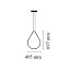 Arrangements Drop Up Suspension Lamp With Recessed Rose Canopy