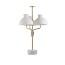 Arenzano Tre Fiamme Table Lamp - Carrara Marble