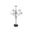 Arenzano Tre Fiamme Table Lamp - Marquinia Marble