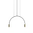 Volta Suspension Lamp - T-3535S-M - With Black Surface Canopy