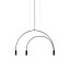 Volta Suspension Lamp - T-3536S-M - With Black Canopy